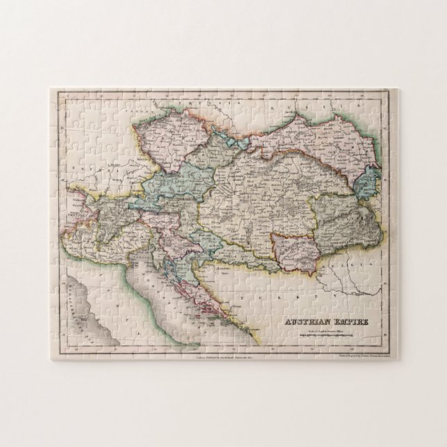 Puzzle Mapa de época de Austria (1832) (Horizontal)