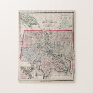 Puzzle Mapa de época de Baltimore MD (1876)