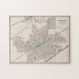Puzzle Mapa de época de Birmingham Alabama (1901)