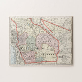 Puzzle Mapa de época de Bolivia (1901)