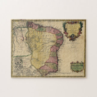 Puzzle Mapa de época de Brasil (1719)