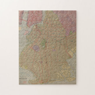 Puzzle Mapa de época de Brooklyn NY (1911)
