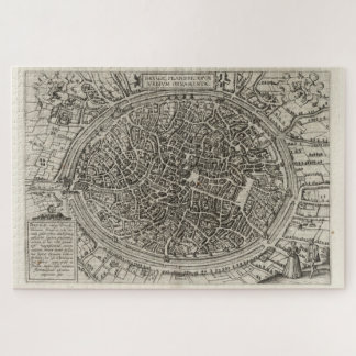 Puzzle Mapa de época de Brujas Bélgica (1612)