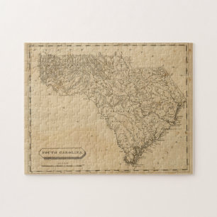 Puzzle Mapa de época de Carolina del Sur (1812)