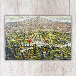 Puzzle Mapa de época de Central Park, Nueva York, 1873