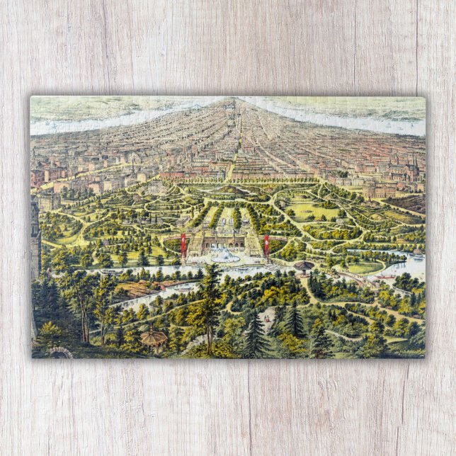 Puzzle Mapa de época de Central Park, Nueva York, 1873 (Subido por el creador)