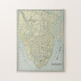 Puzzle Mapa de época de Charleston SC (1901)