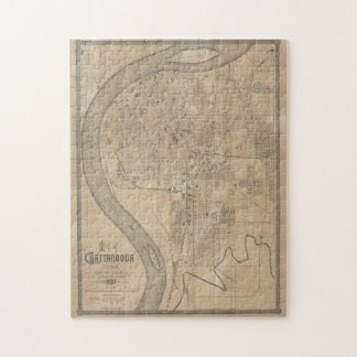 Puzzle Mapa de época de Chattanooga TN (1885)