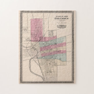 Puzzle Mapa de época de Colón Ohio (1868)