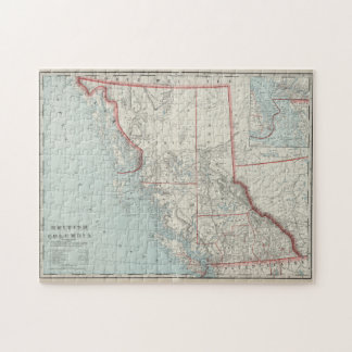 Puzzle Mapa de época de Columbia Británica (1901)