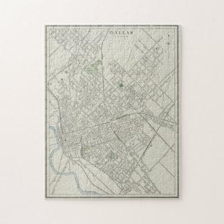 Puzzle Mapa de época de Dallas Texas (1901)