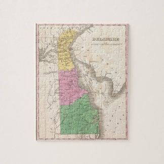 Puzzle Mapa de época de Delaware (1827)