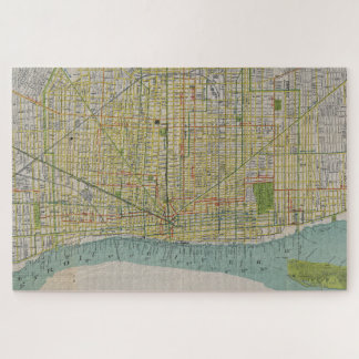 Puzzle Mapa de época de Detroit MI (1912)