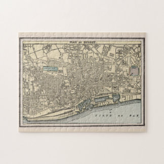 Puzzle Mapa de época de Dundee Scotland (1901)