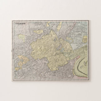 Puzzle Mapa de época de Edimburgo, Escocia (1901)