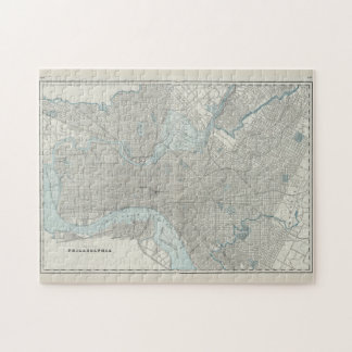 Puzzle Mapa de época de Filadelfia PA (1901)