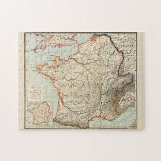 Puzzle Mapa de época de Francia (1887)