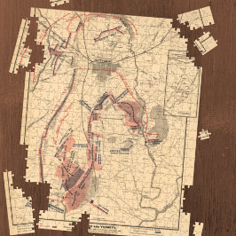 Puzzle Mapa de época de Gettysburg y sus alrededores, jul