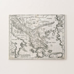 Puzzle Mapa de época de Grecia (1525)