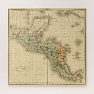 Puzzle Mapa de época de Guatemala (1825)