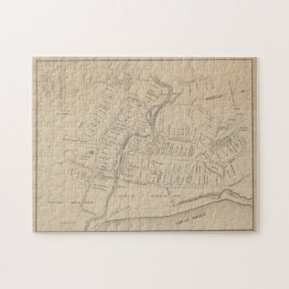 Puzzle Mapa de época de Hartford CT en 1640 (1890)