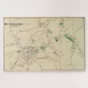 Puzzle Mapa de época de Huntington NY (1873)