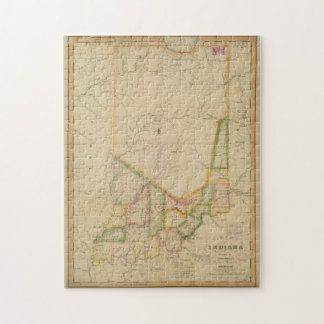 Puzzle Mapa de época de Indiana (1817)