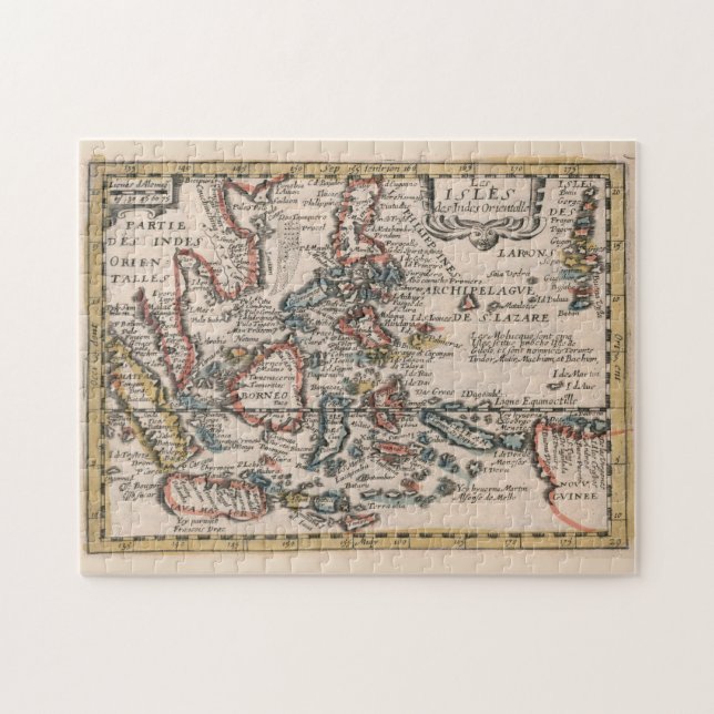 Puzzle Mapa de época de Indonesia y Filipinas 1659 (Horizontal)