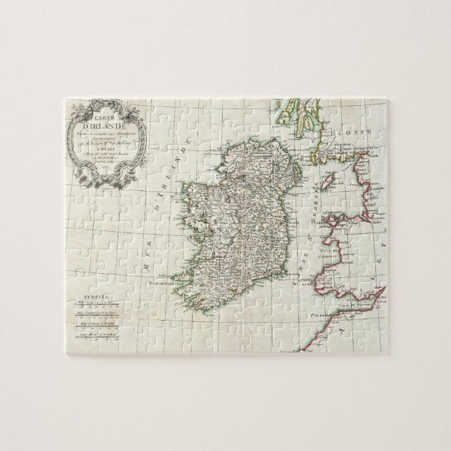 Puzzle Mapa de época de Irlanda (1771) (Horizontal)
