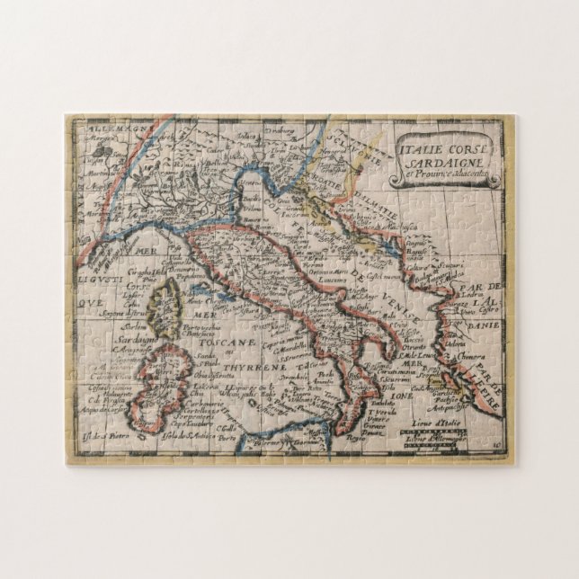 Puzzle Mapa de época de Italia (1659) (Horizontal)