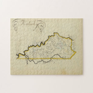 Puzzle Mapa de época de Kentucky (1823)