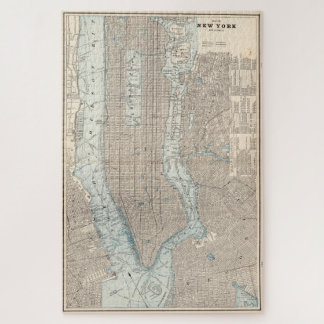 Puzzle Mapa de época de la ciudad de Nueva York (1893)