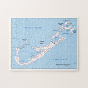 Puzzle Mapa de época de las Bermudas (1976)