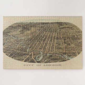 Puzzle Mapa de época de Londres Canadá (1896)