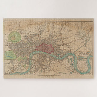 Puzzle Mapa de época de Londres Inglaterra (1815)