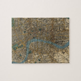 Puzzle Mapa de época de Londres Inglaterra (1860)