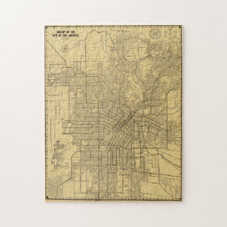 Puzzle Mapa de época de Los Ángeles CA (1914)