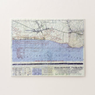 Puzzle Mapa de época de los desembarques de Omaha Beach (