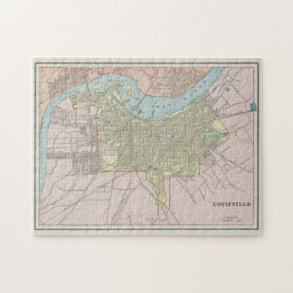 Puzzle Mapa de época de Louisville KY (1901)