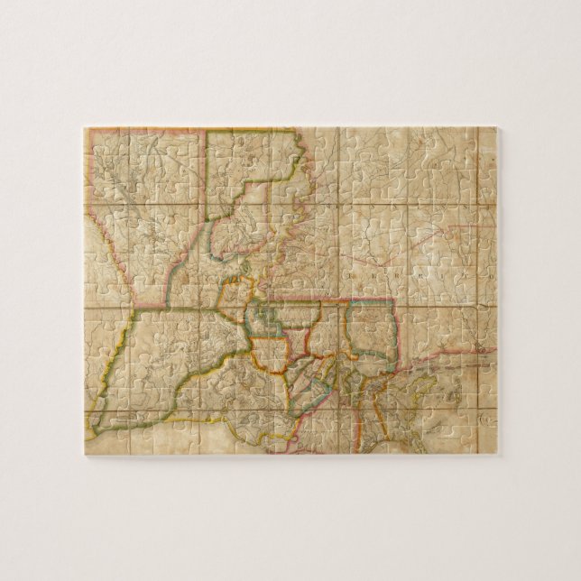Puzzle Mapa de época de Luisiana (1816) (Horizontal)