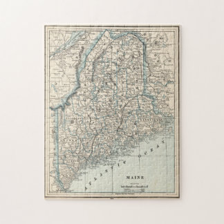 Puzzle Mapa de época de Maine (1893)