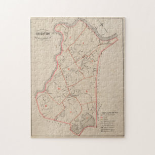 Puzzle Mapa de época de MAMÁES Brighton (1885)