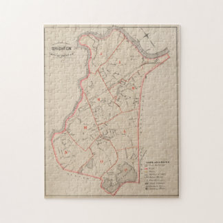 Puzzle Mapa de época de MAMÁES Brighton (1885)