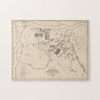 Puzzle Mapa de época de MAMÁES Lowell (1832)