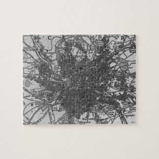 Puzzle Mapa de época de Manchester England (1911)
