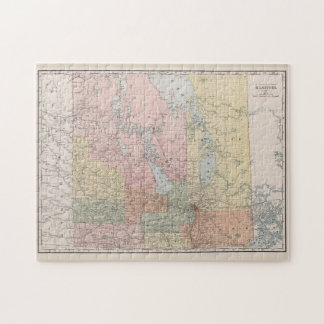 Puzzle Mapa de época de Manitoba (1912)