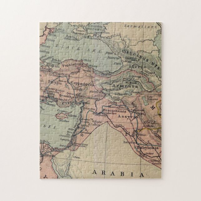 Puzzle Mapa de época de Medio Oriente (Vertical)