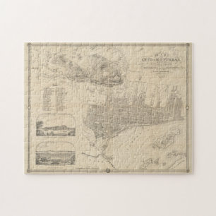 Puzzle Mapa de época de Montreal (1859)