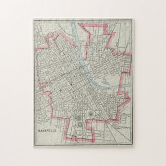 Puzzle Mapa de época de Nashville TN (1901)