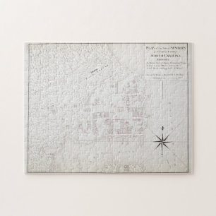 Puzzle Mapa de época de New Bern NC (1769)